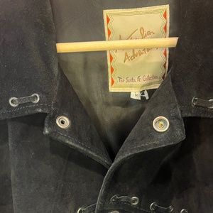 Vintage black suede jacket